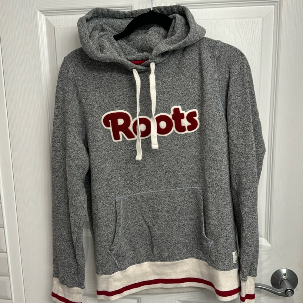 Roots Men’s Cabin Grey Red Sweatshirt